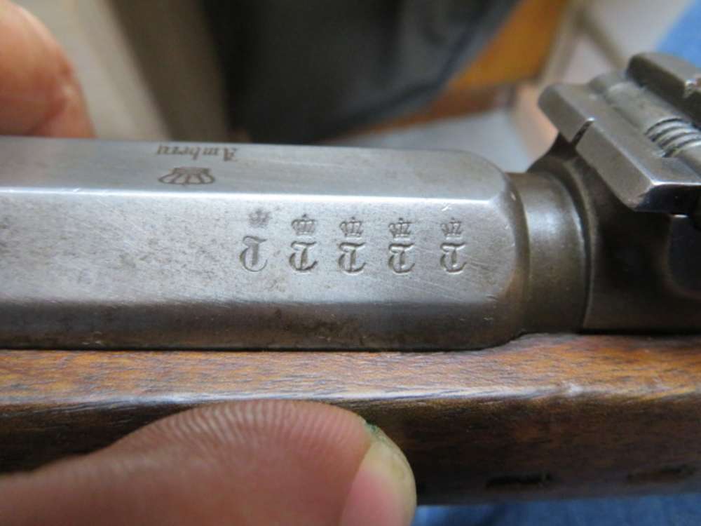 ANTIQUE GERMAN MODEL 1871 MAUSER RIFLE-AMBERG 1877-BAVARIAN-img-10