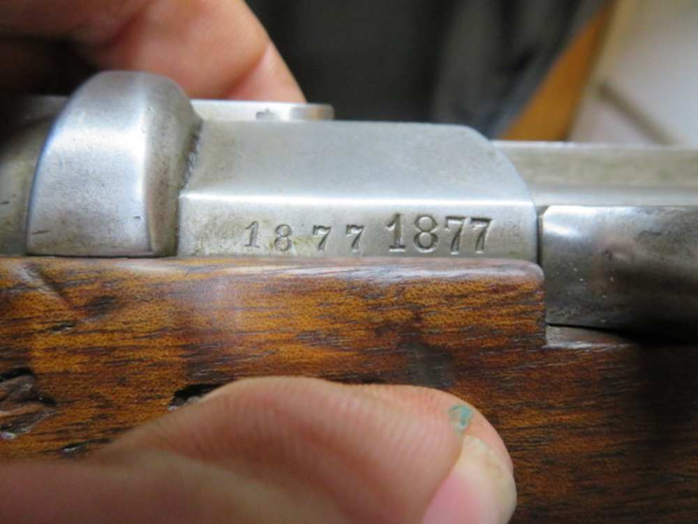 ANTIQUE GERMAN MODEL 1871 MAUSER RIFLE-AMBERG 1877-BAVARIAN-img-12