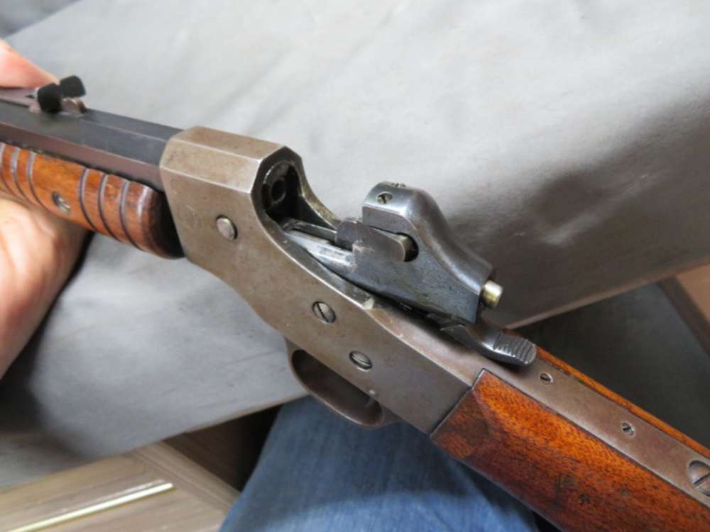 STEVENS VISIBLE LOADING REPEATER .22 PUMP ACTION RIFLE-NICE-img-14