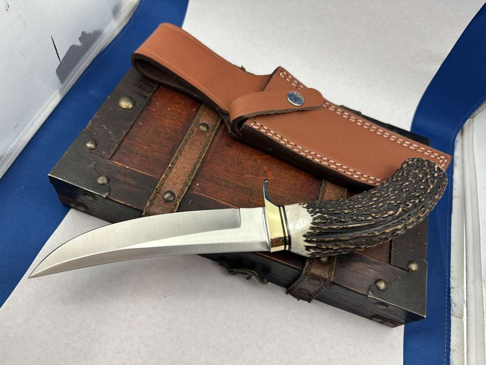  Randall Style Custom Stag Knife 1095 Steel-img-2