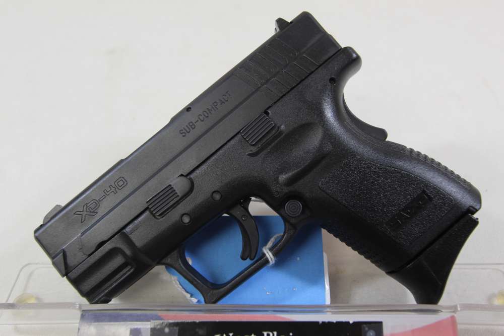 SPRINGFIELD XD-40 SUB COMP SEMI AUTO 40 S&W PISTOL 3" 9+1 BLACK-img-1