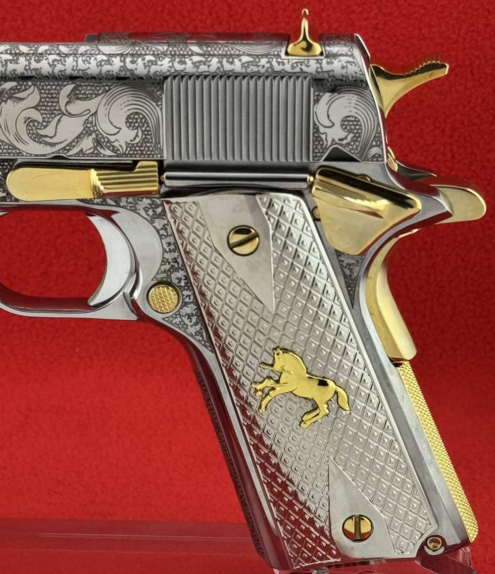Colt 45acp-Engraved Scrolls w/24K Gold Highlights, designed By RP-img-5
