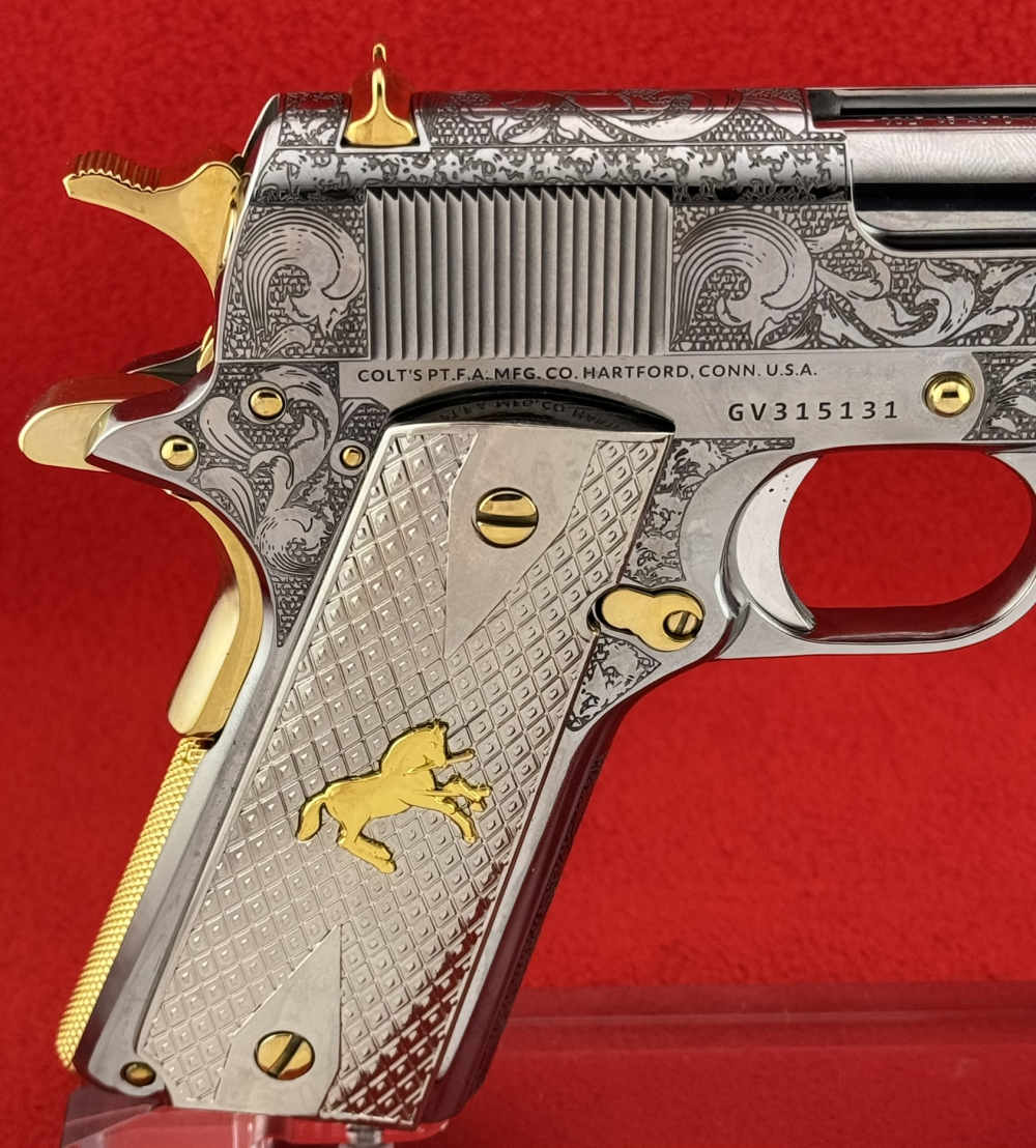 Colt 45acp-Engraved Scrolls w/24K Gold Highlights, designed By RP-img-9