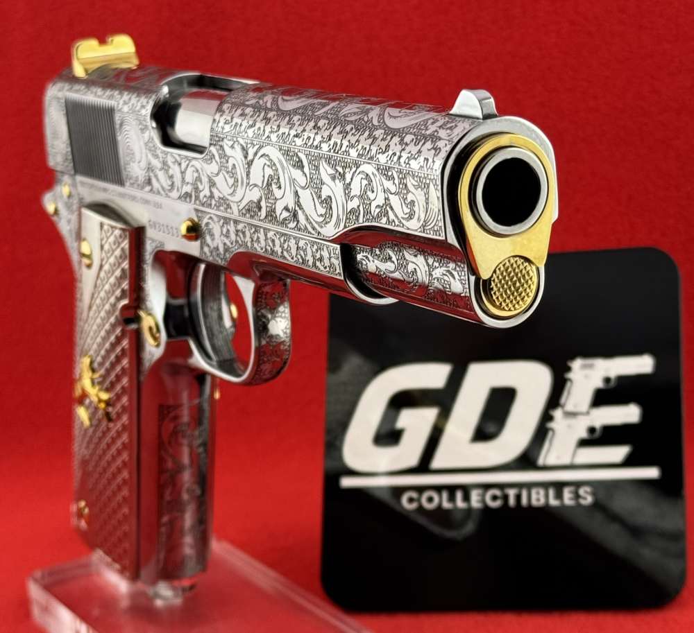 Colt 45acp-Engraved Scrolls w/24K Gold Highlights, designed By RP-img-0