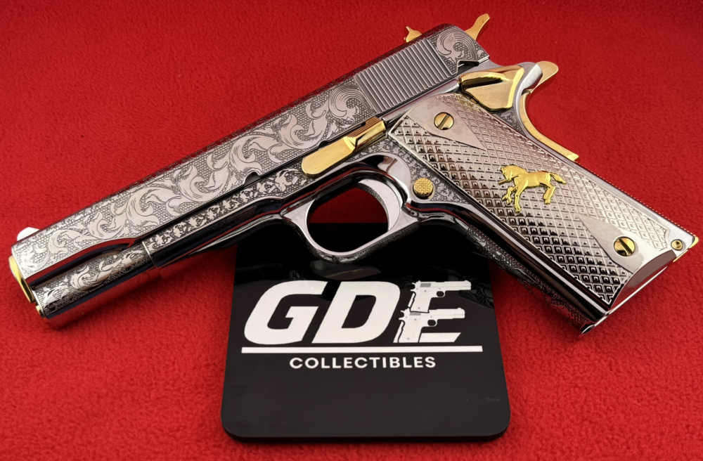 Colt 45acp-Engraved Scrolls w/24K Gold Highlights, designed By RP-img-3