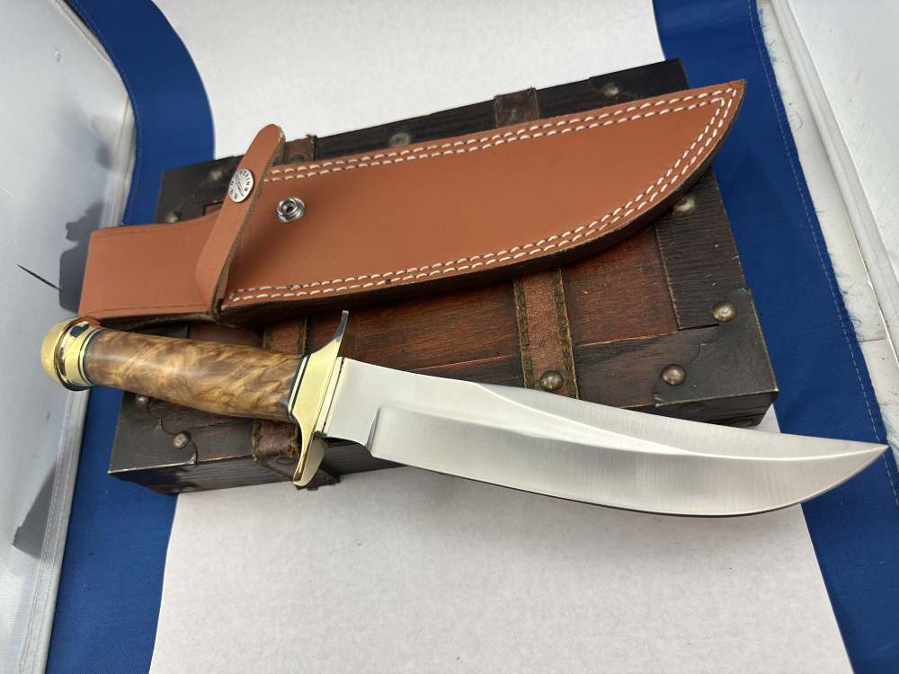 Custom Randall Style Knife  Burl Wood handle-img-12
