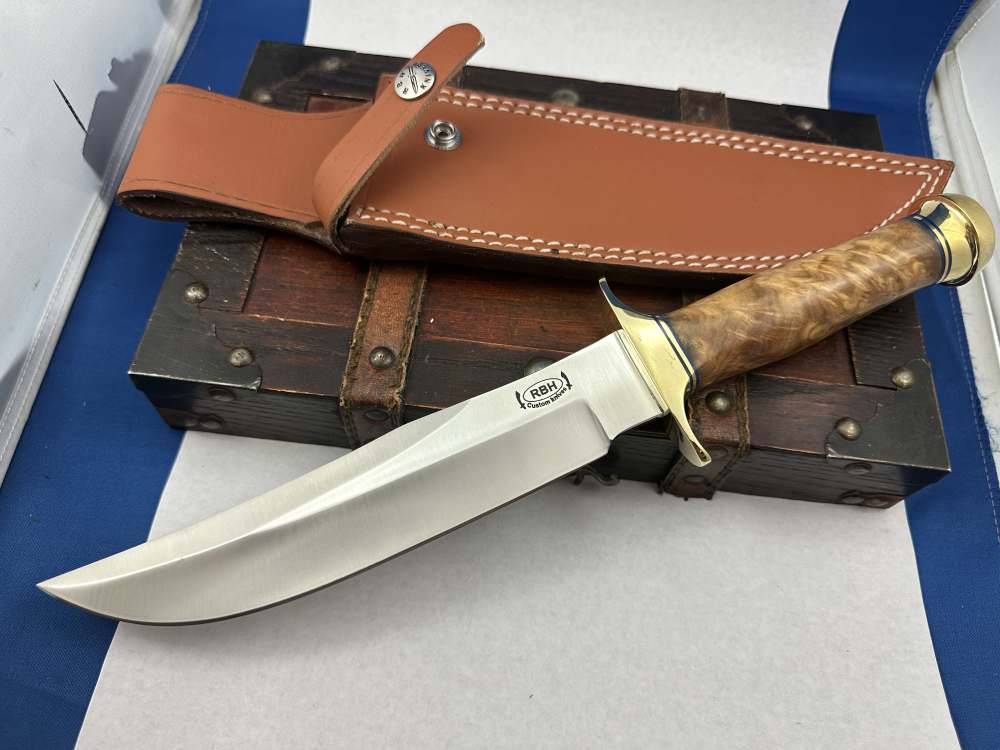 Custom Randall Style Knife  Burl Wood handle-img-6