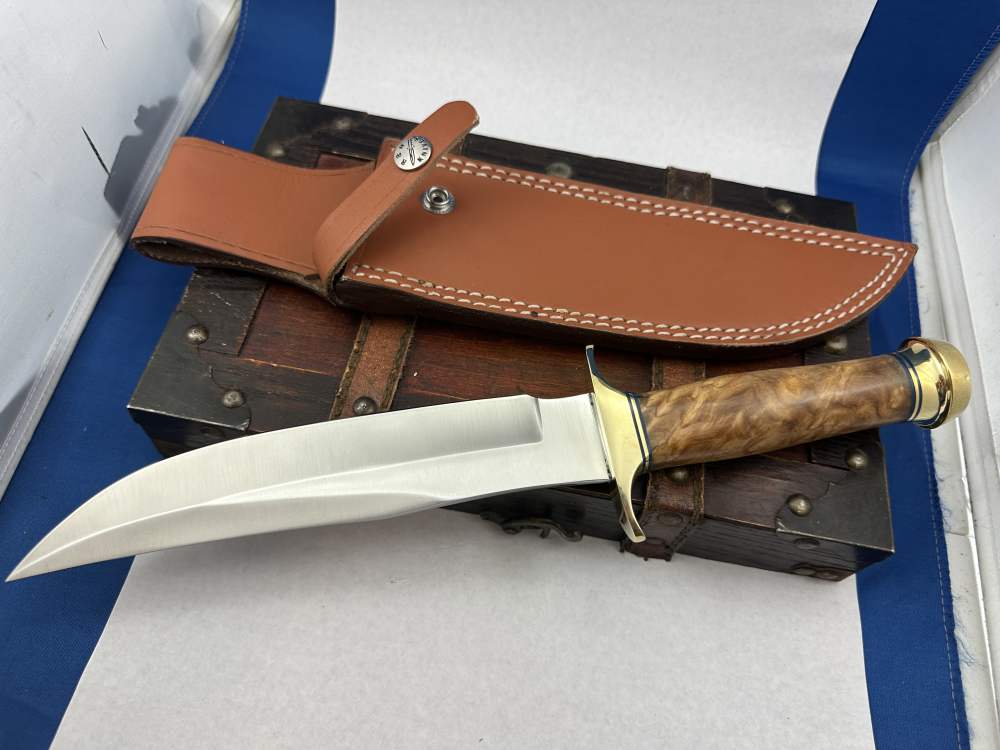 Custom Randall Style Knife  Burl Wood handle-img-8