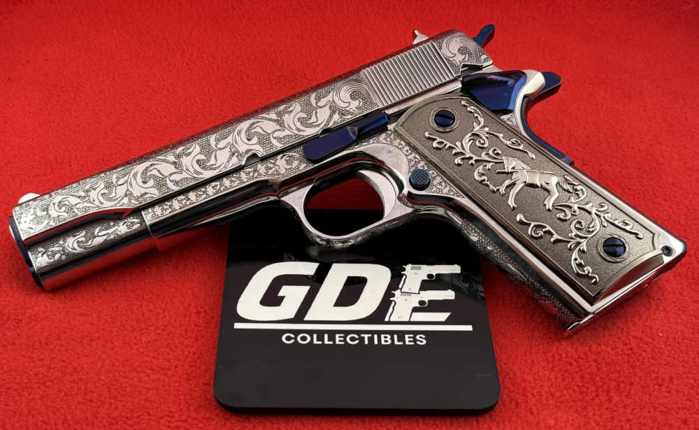 Colt 45acp-Engraved scrolls w/Nitre-Blue highlights Designed by RP-img-5