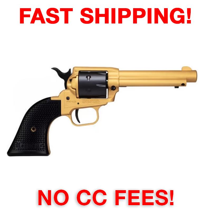 Heritage Rough Rider Small Bore 22LR 4.75" 6rd Gold Cerakote RR22S4-img-0