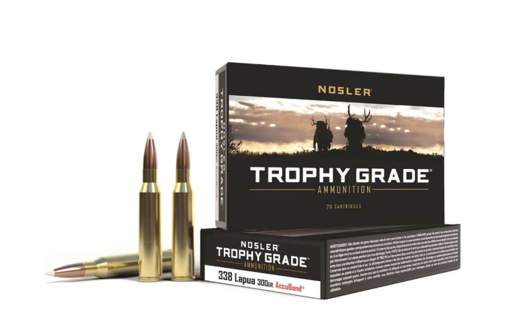 Thirty Four .338 Lapua Nosler Trophy Grade 300 Grain Accubond-img-0