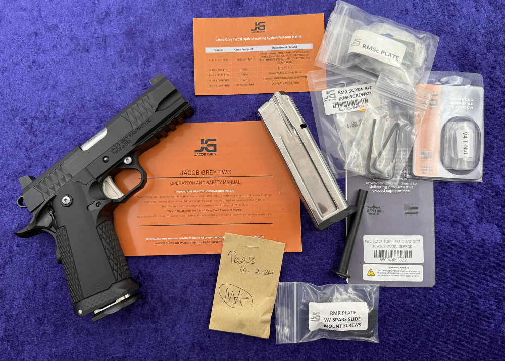 Jacob Grey 2011 TWC 9 DS Double Stack 9MM Optic Ready RMR Plate 2 Mags Box-img-0