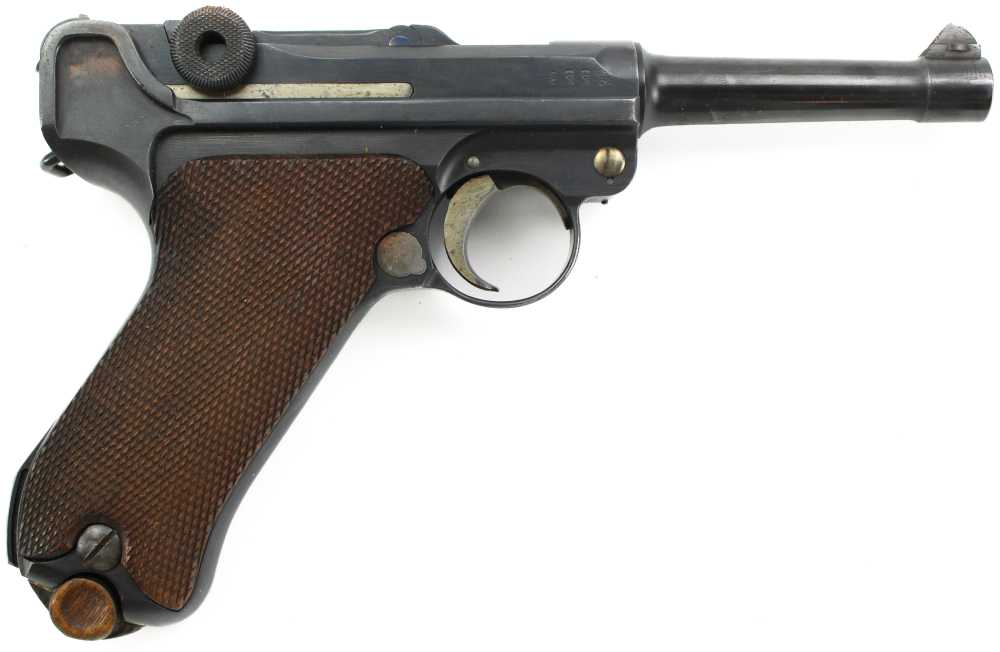 German Luger P08 DWM 9MM WWI w/Leather Holster + 2 Mags WWII WW2-img-5