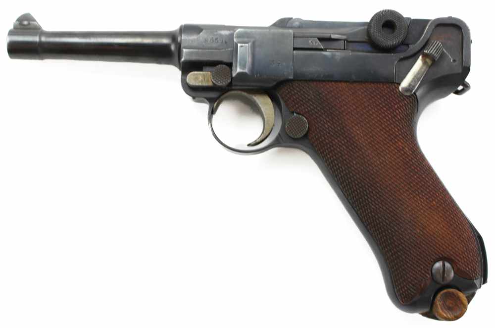 German Luger P08 DWM 9MM WWI w/Leather Holster + 2 Mags WWII WW2-img-6