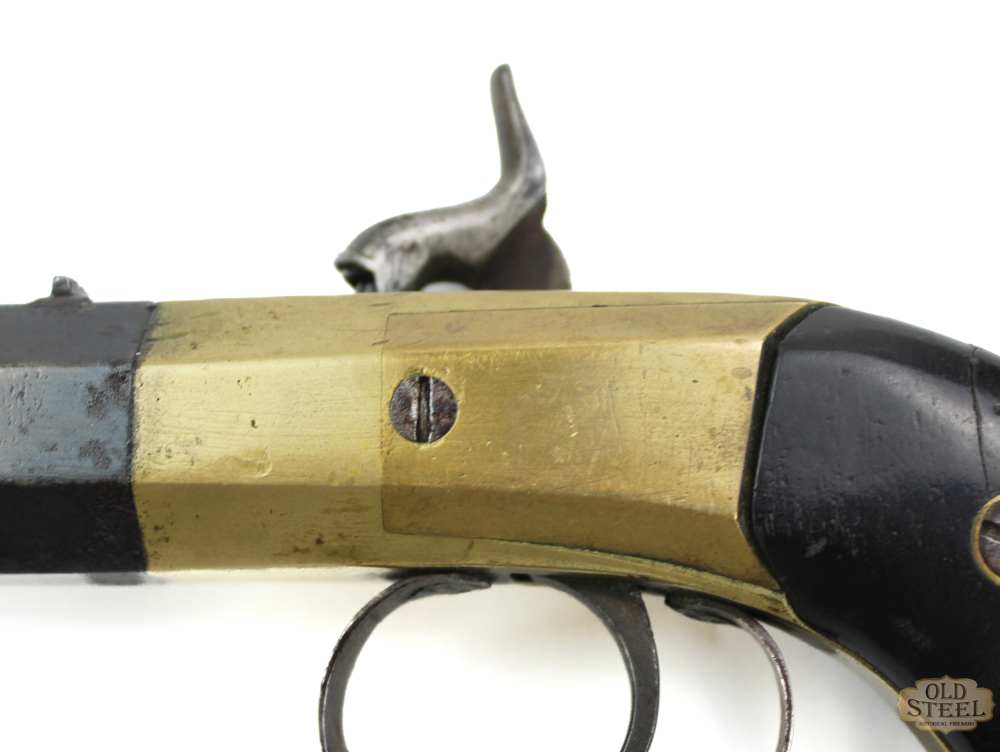 Josiah Phillips Single Shot .40 Cal Antique Percussion Pistol -img-10