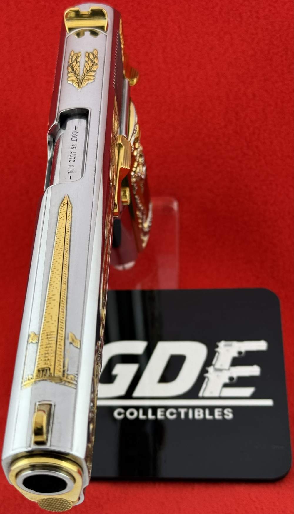 Colt 45acp-Ameri, 250 Aniv. 25-Made VERY RARE-24K Gold Engrave design by RP-img-2