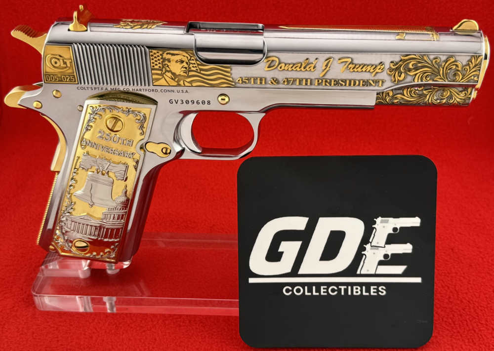 Colt 45acp-Ameri, 250 Aniv. 25-Made VERY RARE-24K Gold Engrave design by RP-img-5