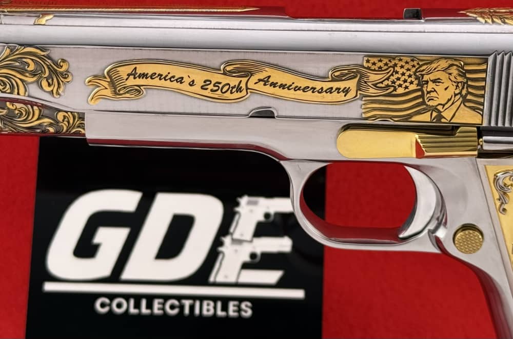 Colt 45acp-Ameri, 250 Aniv. 25-Made VERY RARE-24K Gold Engrave design by RP-img-12