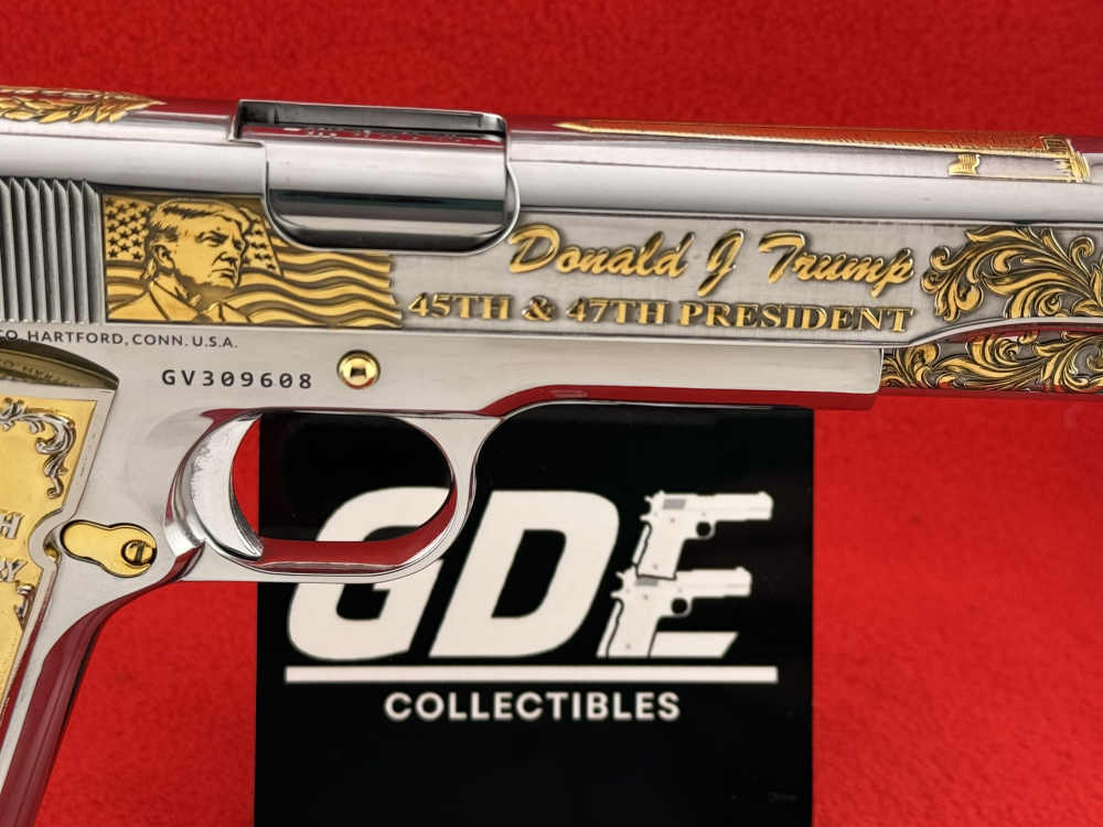 Colt 45acp-Ameri, 250 Aniv. 25-Made VERY RARE-24K Gold Engrave design by RP-img-9