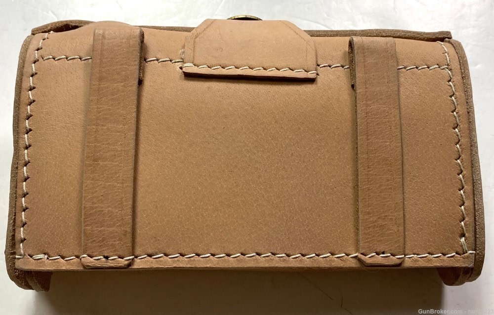 INDIAN WARS US ARMY M1873 MCKEEVER TRAPDOOR RIFLE AMMO BOX POUCH-NATURAL-img-1