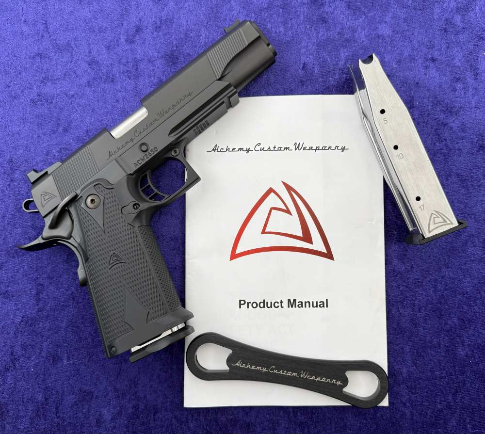 Alchemy Custom Weaponry ACW Quantico Hi-Cap 9MM DS 1911 FCS USED-img-0
