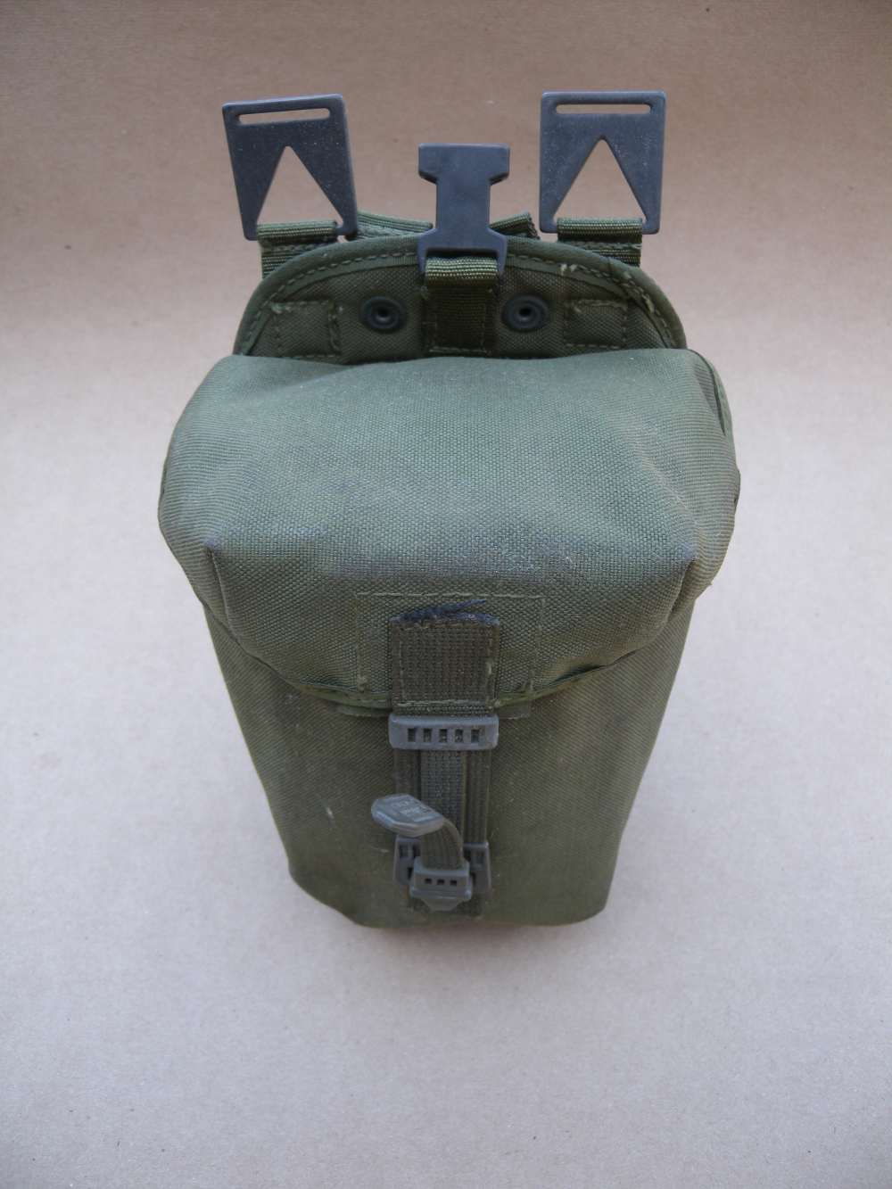 1990's PLC Webbing Graded British Olive Green PLCE Utility Pouch-Excellent -img-0