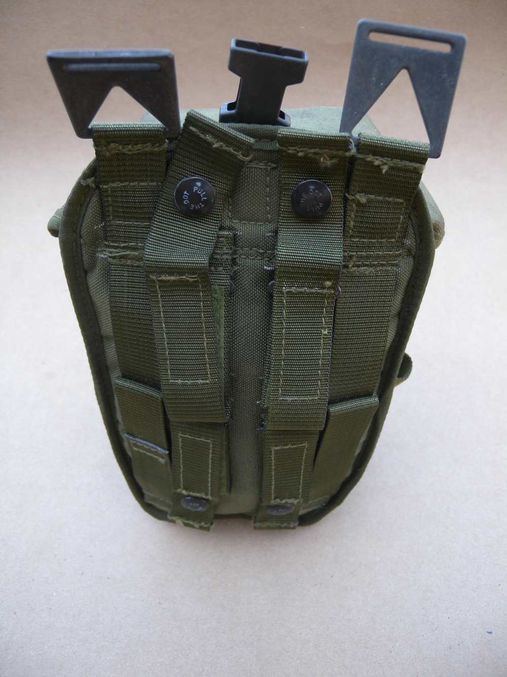 1990's PLC Webbing Graded British Olive Green PLCE Utility Pouch-Excellent -img-4