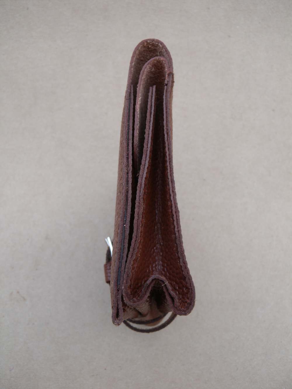 WWII German Solbuch Wallet - Brown Leather-img-4