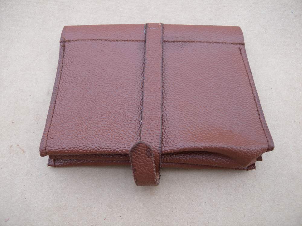 WWII German Solbuch Wallet - Brown Leather-img-2