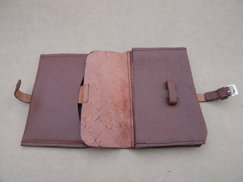WWII German Solbuch Wallet - Brown Leather-img-5