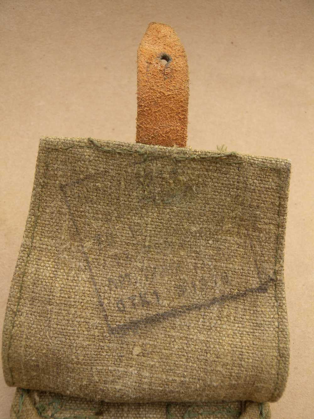 Russian Grenade Pouch, 2-Cell, Canvas, Khaki - Marked-img-5