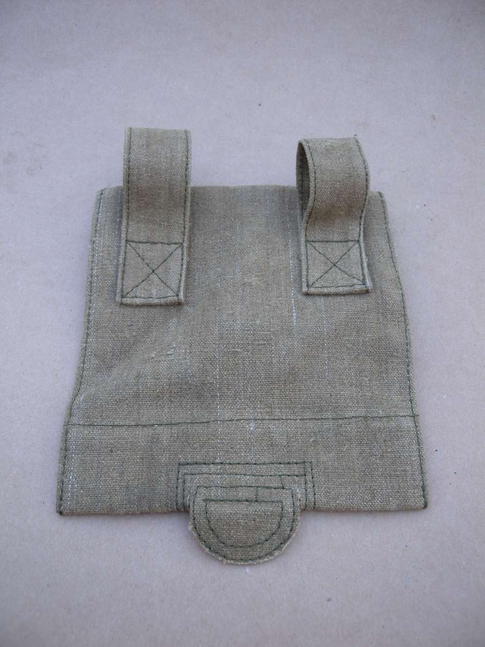 WWII Russian Canvas Shovel Pouch - Olive Drab (OD) Canvas-img-1