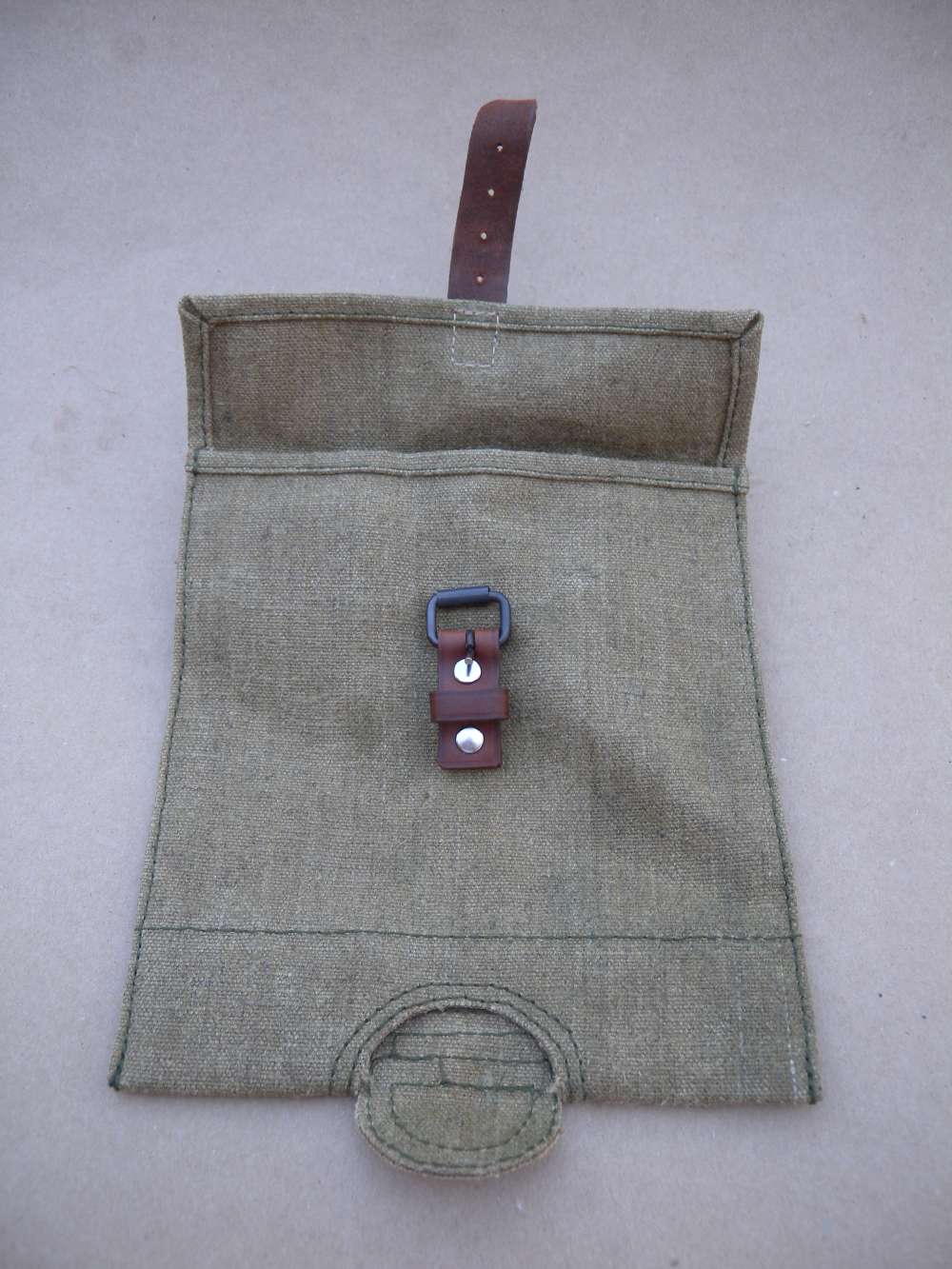 WWII Russian Canvas Shovel Pouch - Olive Drab (OD) Canvas-img-3