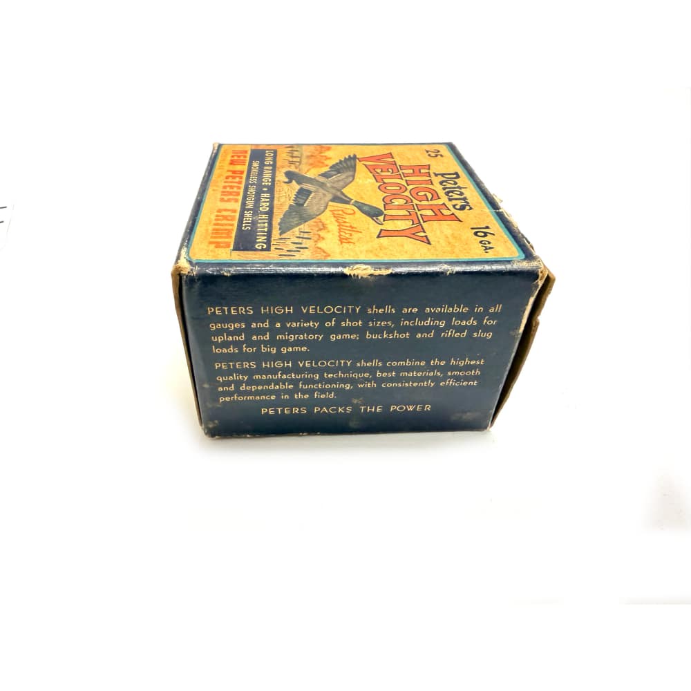 PETERS HIGH VELOCITY 16 GA AMMO BOX ONLY – COLLECTIBLE-img-3