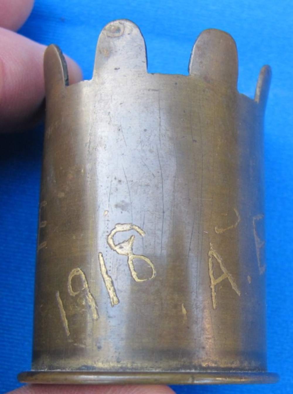 World War One US / French 37MM Hotchkiss Casing Trench Art-img-4