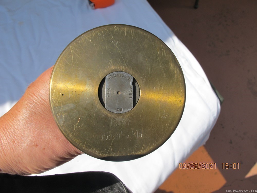 WWII Trench Art Ashtray made from German M88 Shell-img-1