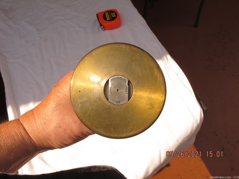 WWII Trench Art Ashtray made from German M88 Shell-img-2