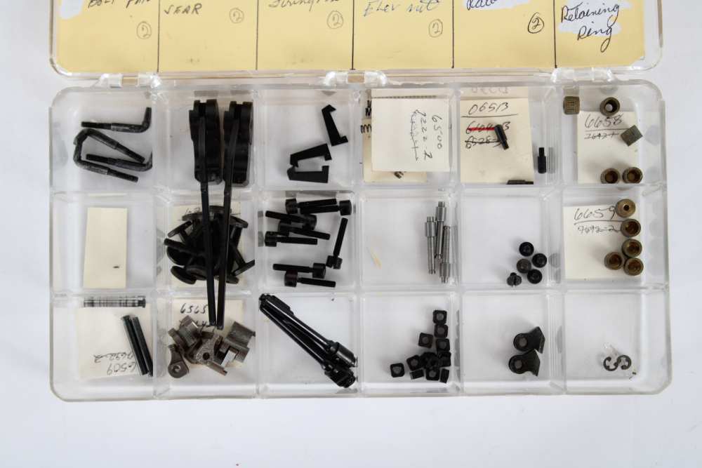 VINTAGE SMITH & WESSON MODEL 41 .22 PISTOL PARTS LOT – 110 PIECES-img-1