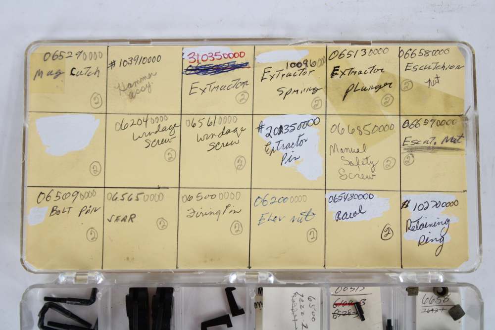 VINTAGE SMITH & WESSON MODEL 41 .22 PISTOL PARTS LOT – 110 PIECES-img-2