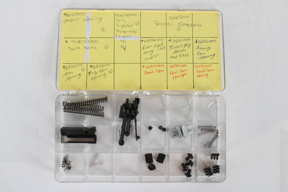 VINTAGE SMITH & WESSON MODEL 41 .22 PISTOL PARTS LOT – 110 PIECES-img-3