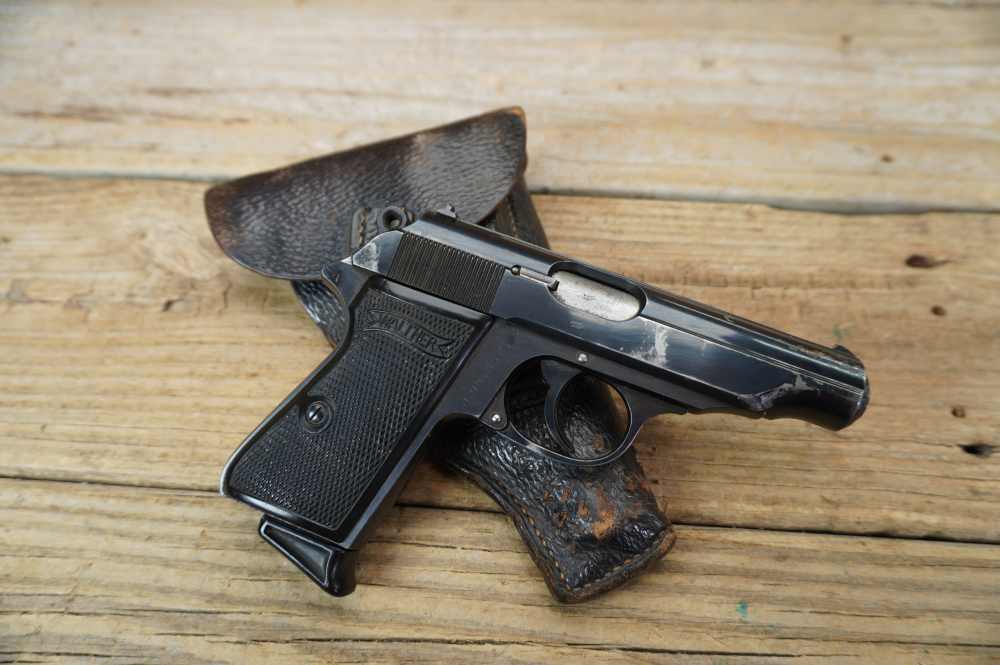 Walther PP early WWII commercial w/holster 7.65mm German C&R nice -img-0