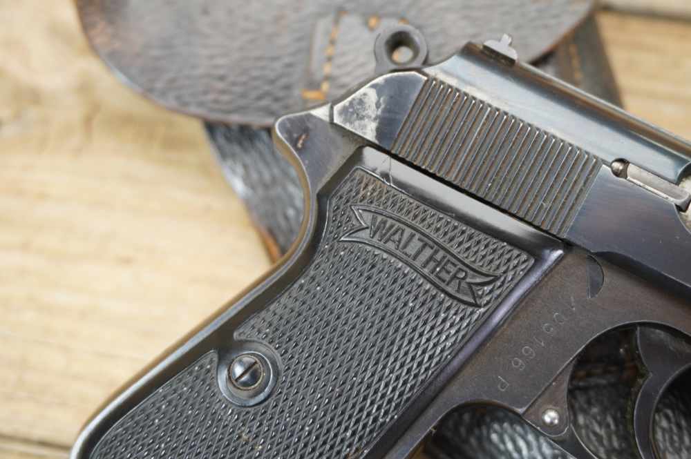 Walther PP early WWII commercial w/holster 7.65mm German C&R nice -img-2