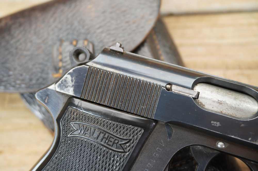 Walther PP early WWII commercial w/holster 7.65mm German C&R nice -img-4