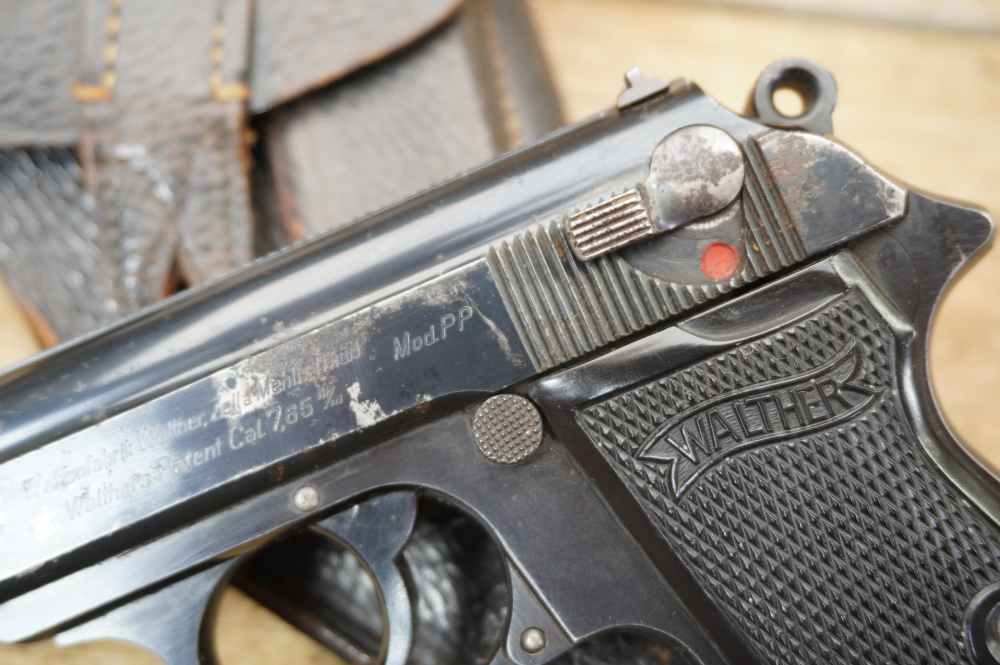 Walther PP early WWII commercial w/holster 7.65mm German C&R nice -img-16