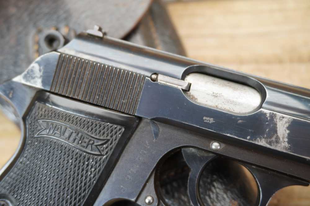 Walther PP early WWII commercial w/holster 7.65mm German C&R nice -img-5