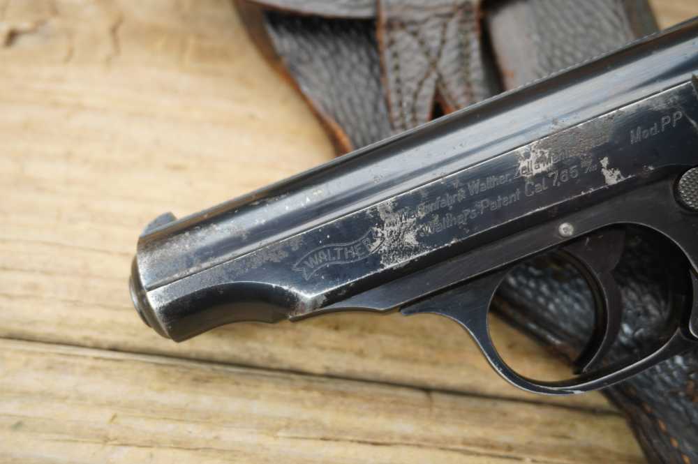 Walther PP early WWII commercial w/holster 7.65mm German C&R nice -img-20