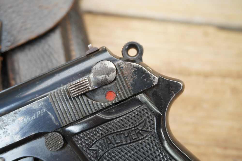 Walther PP early WWII commercial w/holster 7.65mm German C&R nice -img-15