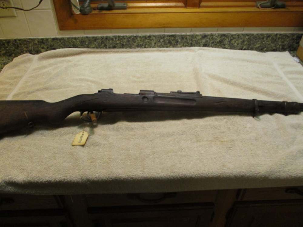 German Mauser K98 Type WWII Vintage Banner Mauser -img-0
