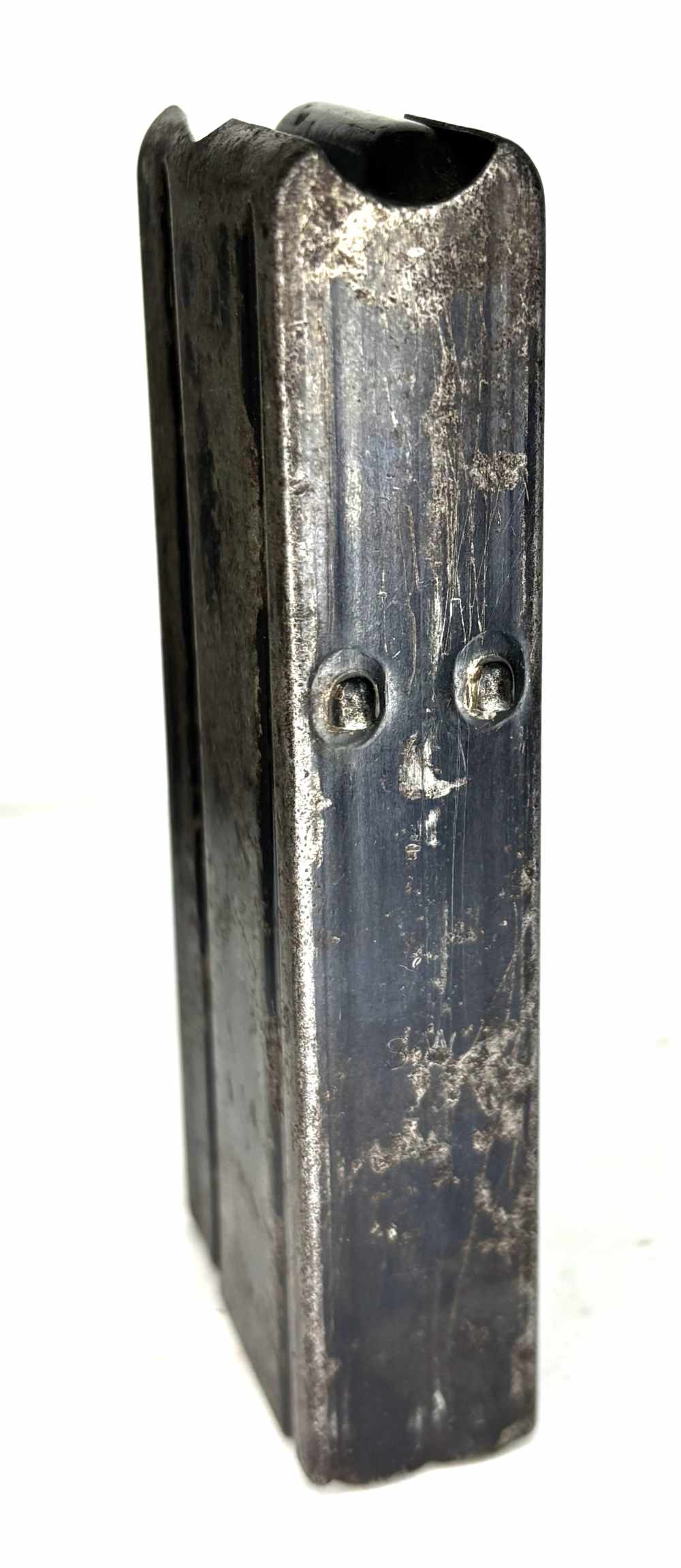 Vintage Original WWII "SW" STANLEY WORKS 30 cal M1 Carbine MAGAZINE 15 rnd-img-3