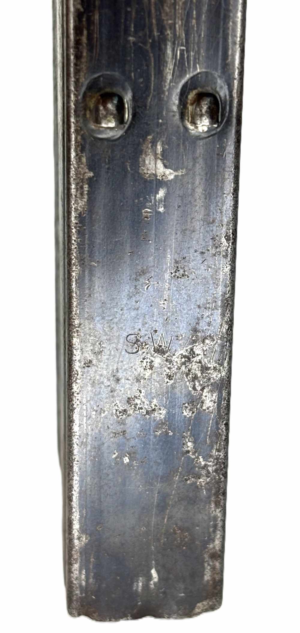 Vintage Original WWII "SW" STANLEY WORKS 30 cal M1 Carbine MAGAZINE 15 rnd-img-4